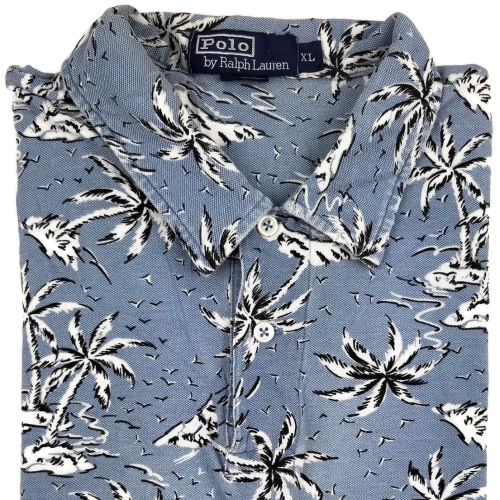 Vintage Ralph Lauren Hawaiian Polo Shirt Size XL